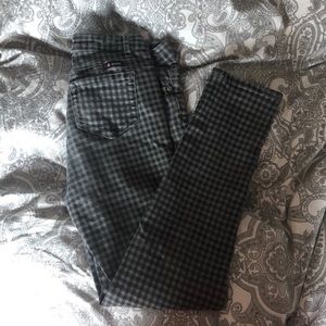Checkered jeans